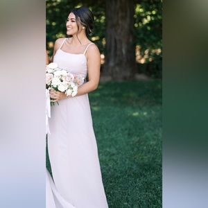 Show Me Your MuMu Lauren Tie Maxi Dress in Show Me The Ring Crisp